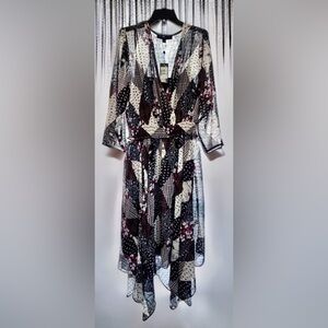 Tommy Hilfiger Black and White Asymmetrical Dress NWT size 0X